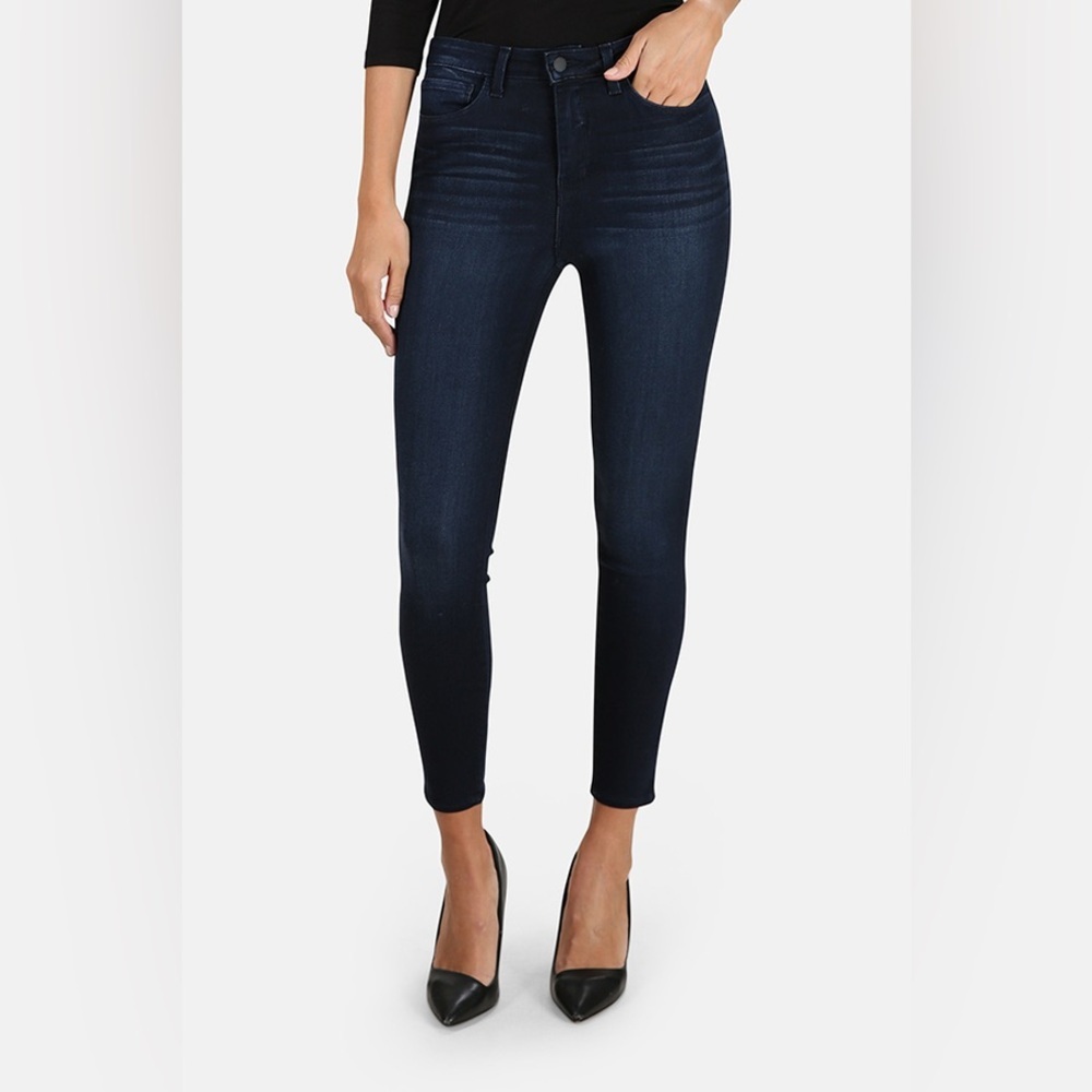 L'AGENCE Margot Skinny High Rise Dark Marino Blue Jeans